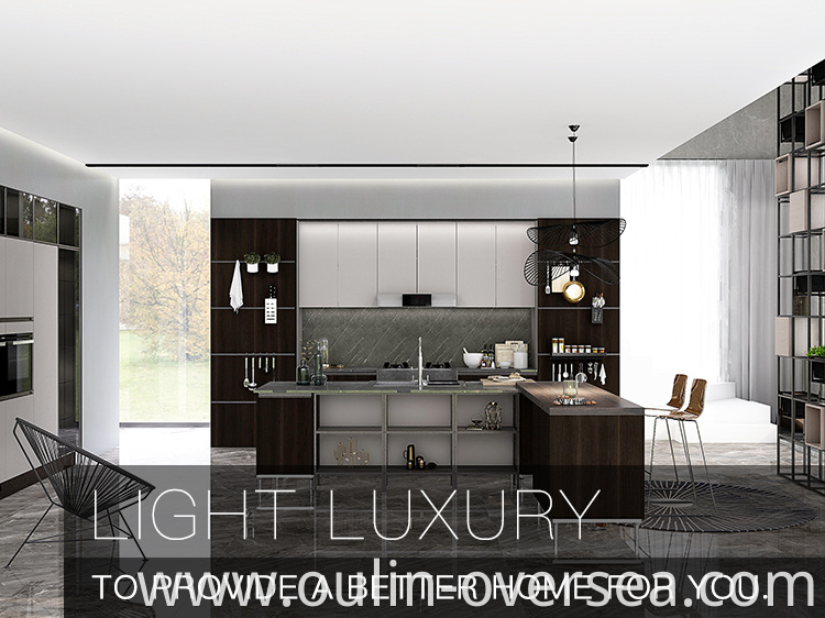 Modern fashion light luxury kitchen cabinet